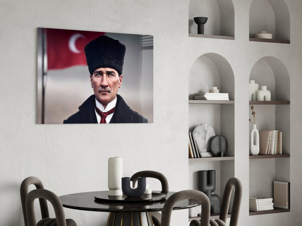 Ataturk  Glass Wall Art