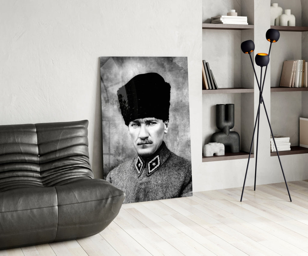 Ataturk  Glass Wall Art