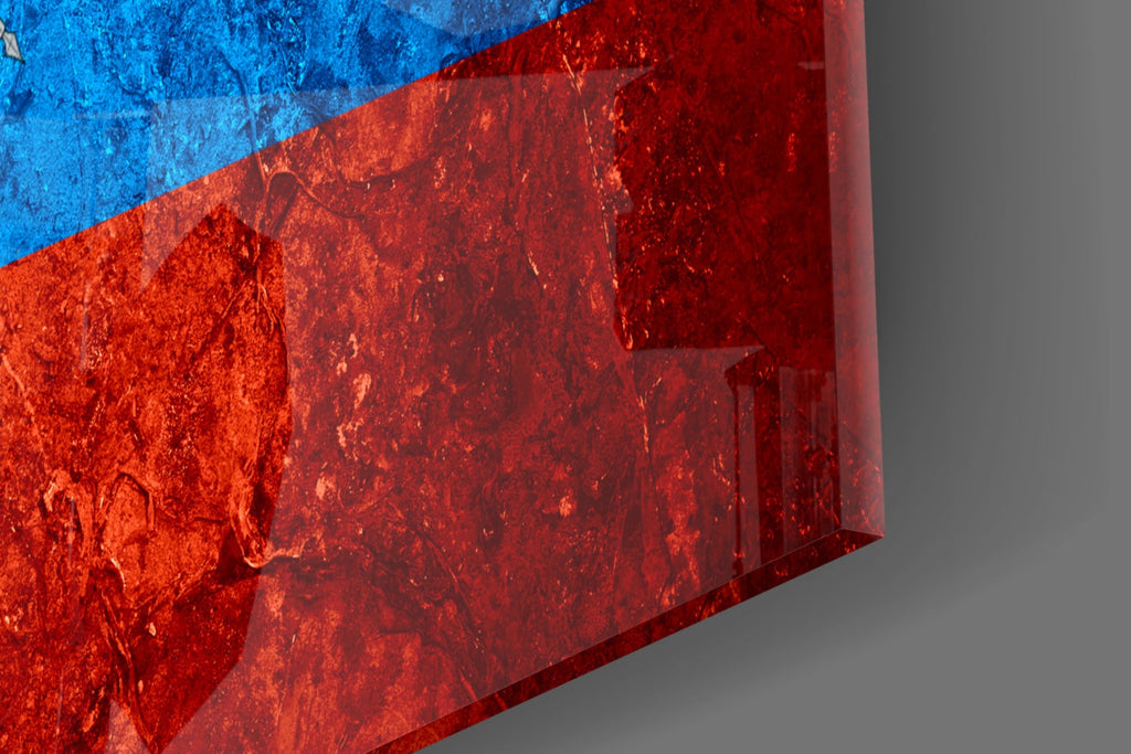 Flag of Ecuador Glass Wall Art