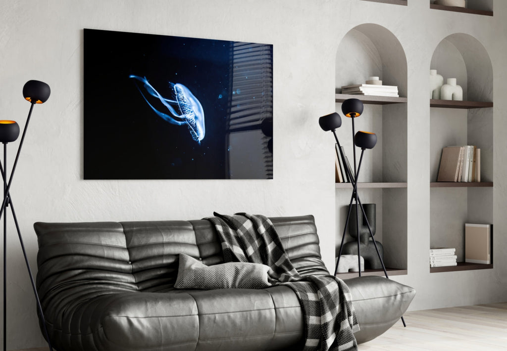 Jellyfish Glass Wall Art