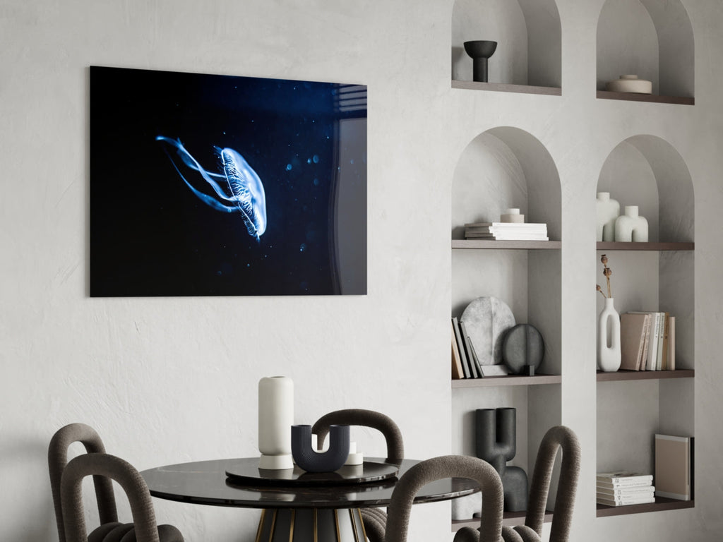 Jellyfish Glass Wall Art
