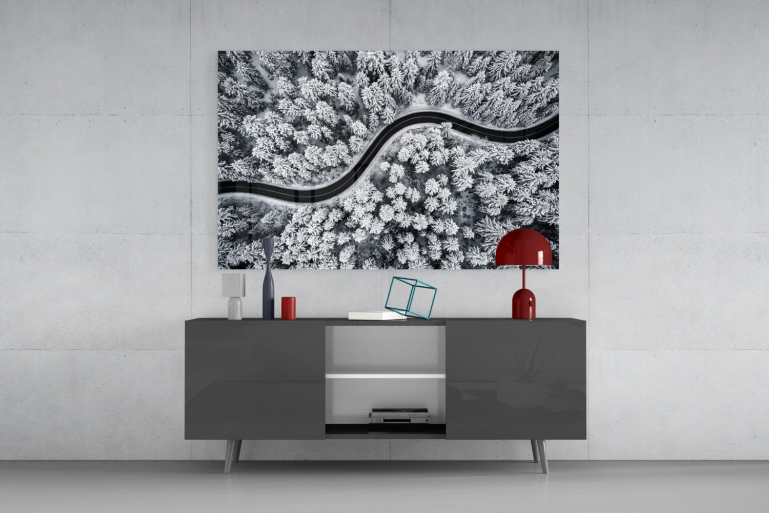 Forest Landscape Glass Wall Art