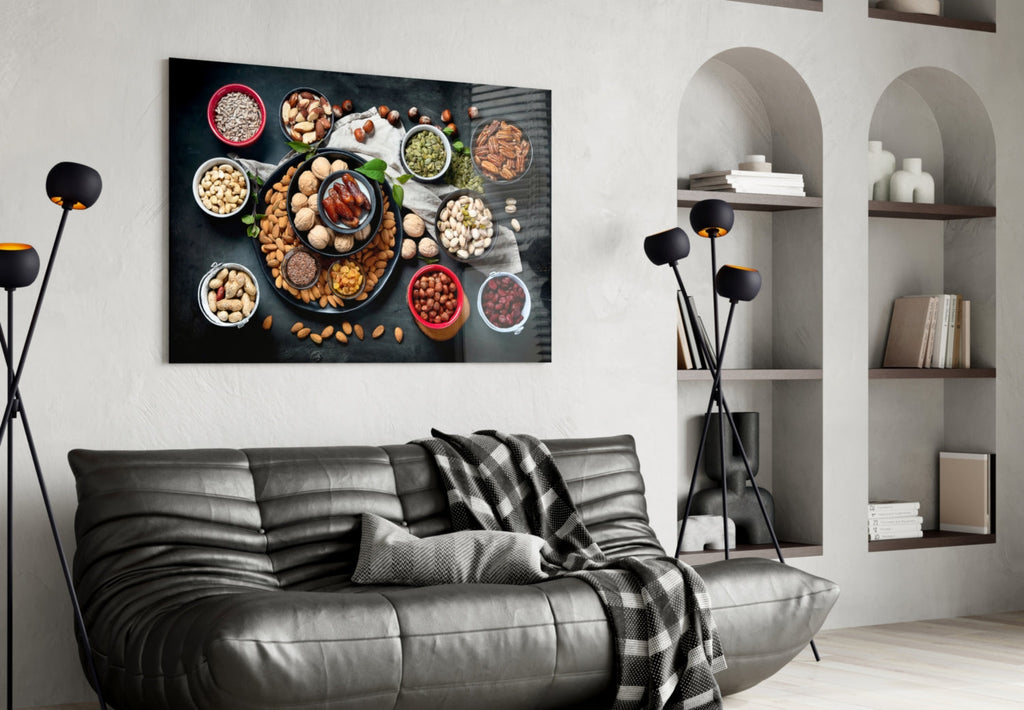 Nuts Glass Wall Art