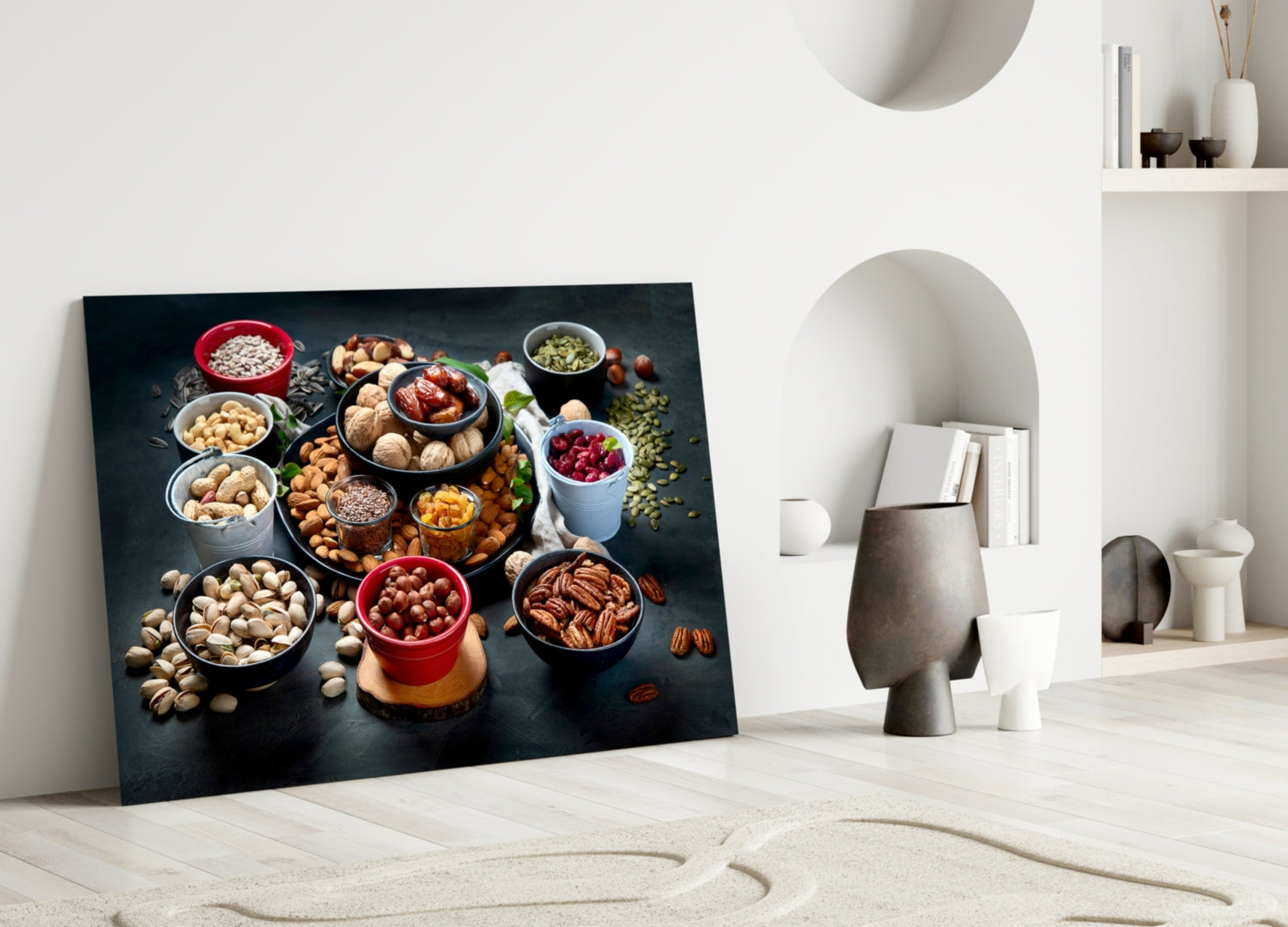 Nuts Glass Wall Art