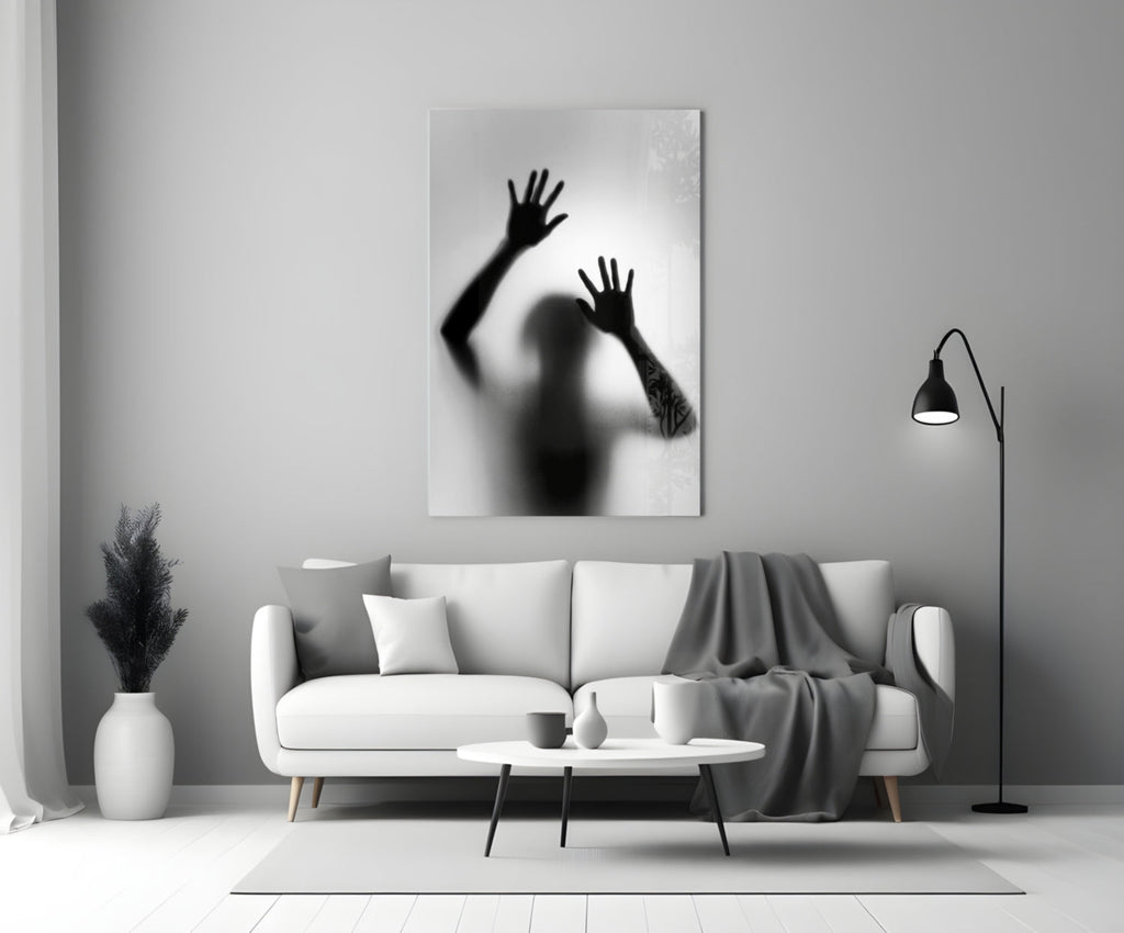Loneliness Glass Wall Art