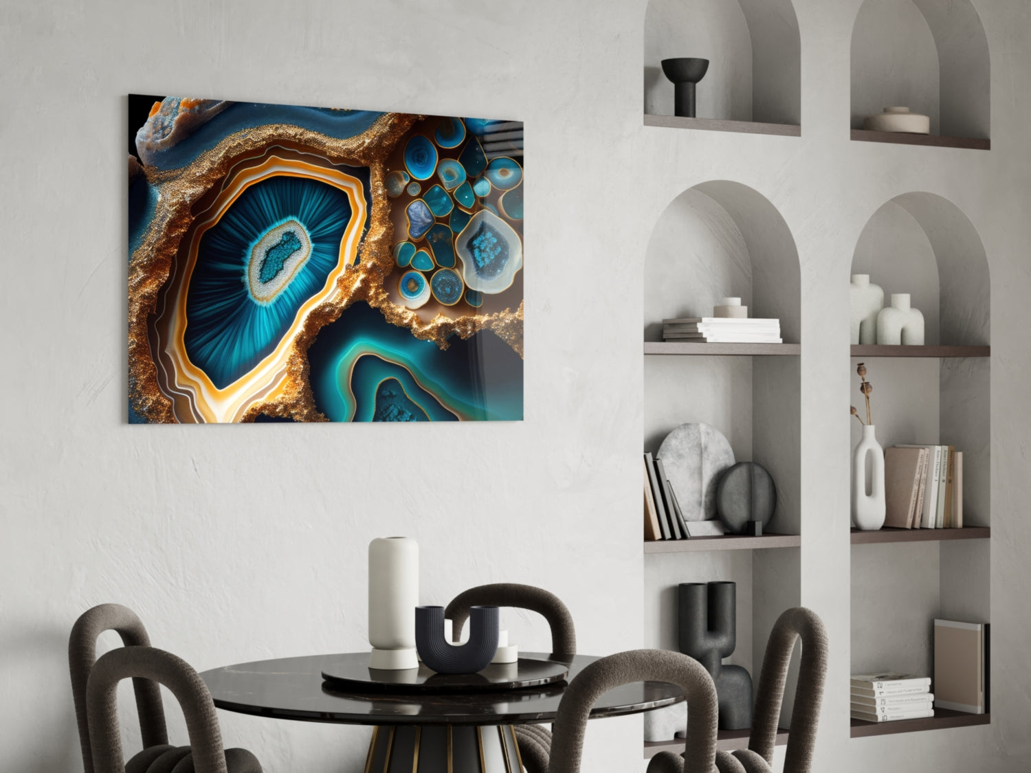 Abstract Art Glass Wall Art