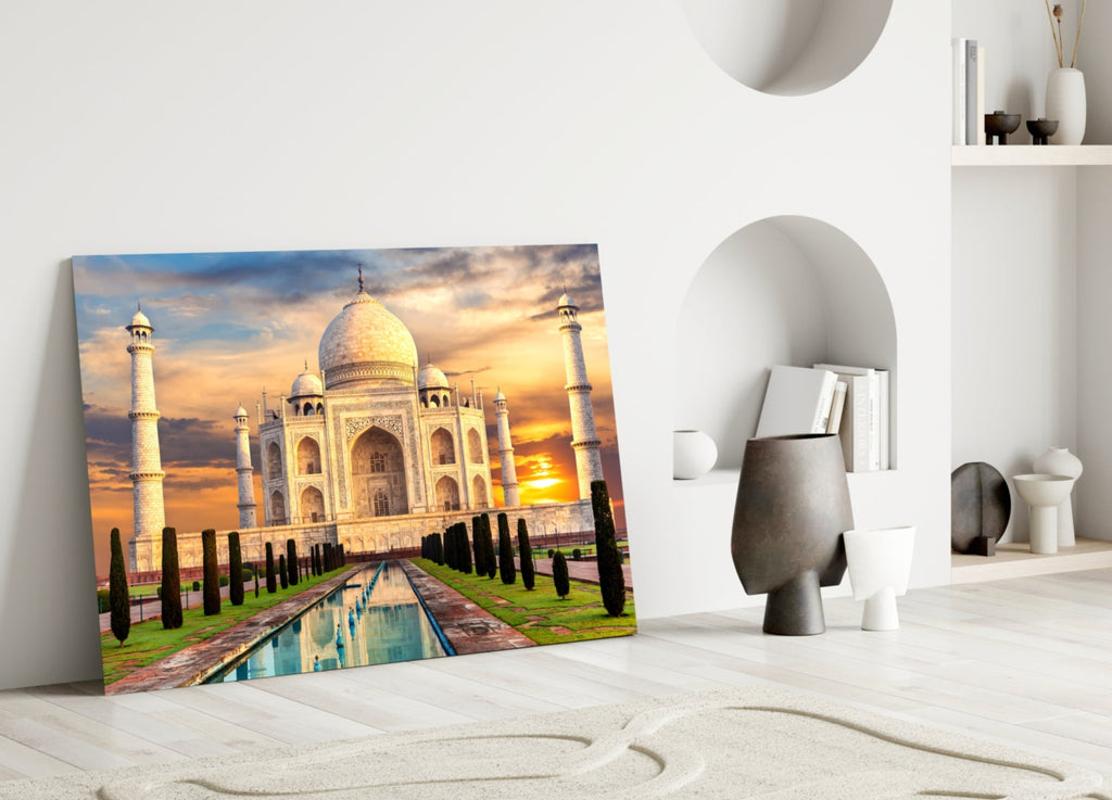 Taj Mahal Glass Wall Art