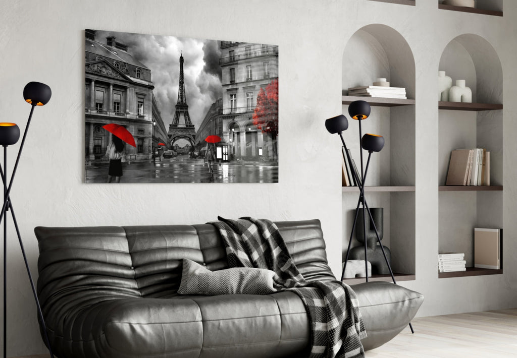 Eiffel Tower Glass Wall Art
