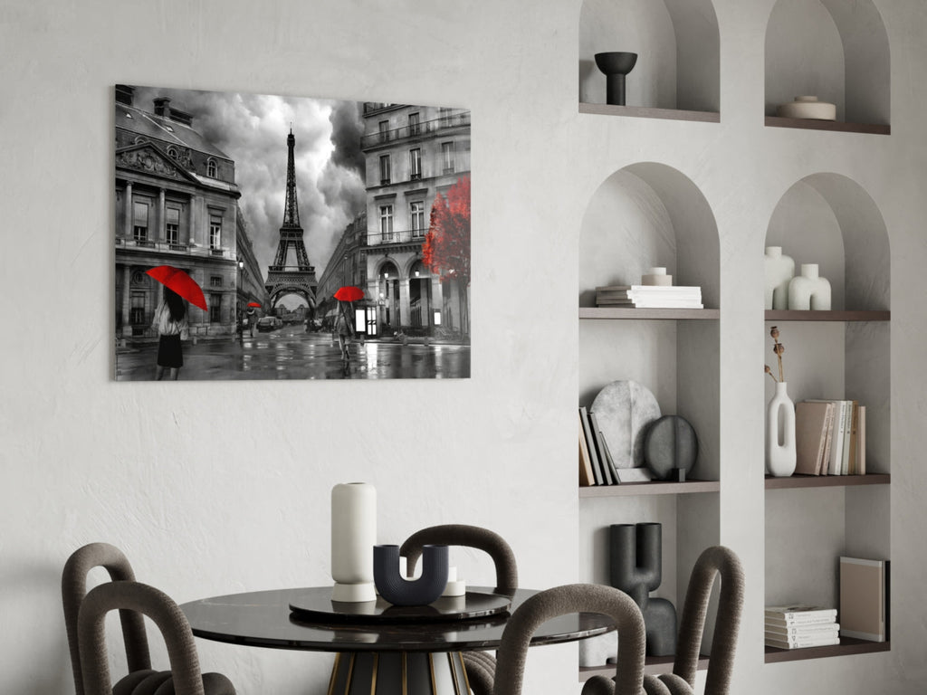 Eiffel Tower Glass Wall Art