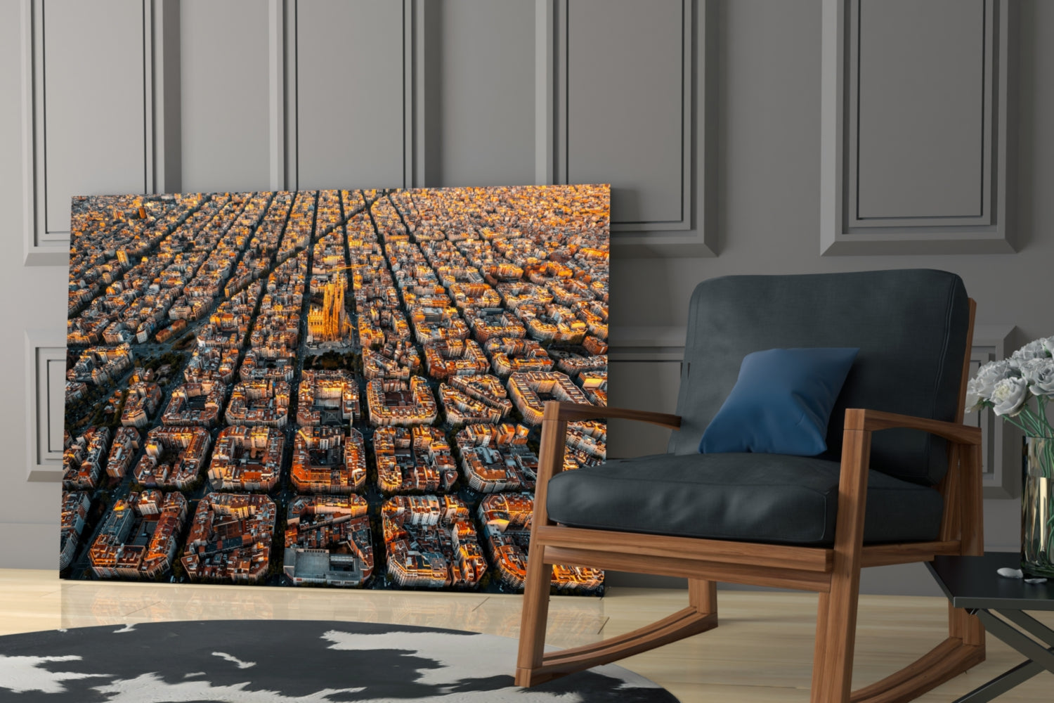 Barcelona Glass Wall Art