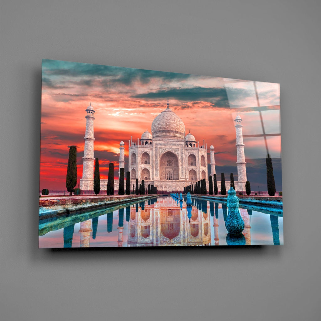 Taj Mahal Glass Wall Art
