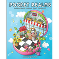Pocket Realms: A Coloring Book for Adults Featuring Mini Worlds with Cute Characters and Tiny Items for Stress Relief and Relaxation - Paperback
