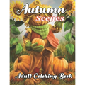 Autumn Scenes Adult Coloring Book: with beautiful Images of Charming Autumn Scenes - Paperback